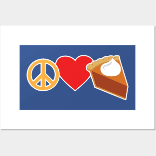 Peace Love and Pumpkin Pie Posters and Art